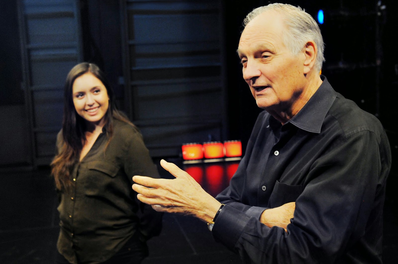 Alan Alda and Analisa Gutierrez